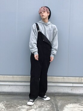 「WEGO（ウィゴー）のアイテム（サロペット/オーバーオール）」を使った、WEGOさん（メンズ・168cm）の秋コーディネート
