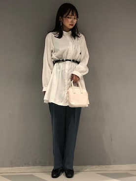 「WEGO（ウィゴー）のアイテム（チュニック）」を使った、WEGOさん（レディース・153cm）の秋コーディネート