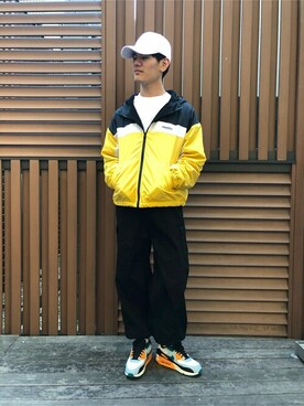 「WEGO（ウィゴー）のアイテム（ナイロンジャケット）」を使った、WEGOさん（メンズ・172cm）の秋コーディネート