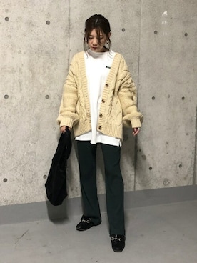 「WEGO（ウィゴー）のアイテム（エコバッグ/サブバッグ）」を使った、WEGOさん（レディース・154cm）の秋コーディネート