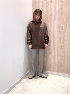 「WEGO（ウィゴー）のWEGO/ボリュームスリーブパーカー（パーカー）」を使った、WEGOさん（レディース・154cm）の秋コーディネート