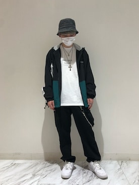 「WEGO（ウィゴー）のアイテム（ナイロンジャケット）」を使った、WEGOさん（メンズ・170cm）の秋コーディネート