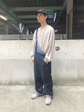 「WEGO（ウィゴー）のアイテム（サロペット/オーバーオール）」を使った、WEGOさん（メンズ・172cm）の秋コーディネート
