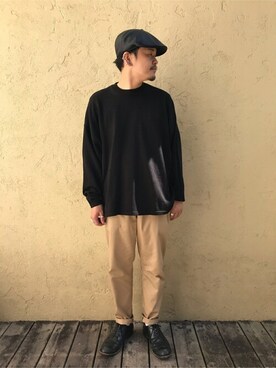 「WEGO（ウィゴー）のアイテム（ハンチング/ベレー帽）」を使った、WEGOさん（メンズ・170cm）の秋コーディネート
