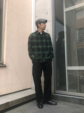 「WEGO（ウィゴー）のアイテム（ハンチング/ベレー帽）」を使った、WEGOさん（メンズ・175cm）の秋コーディネート