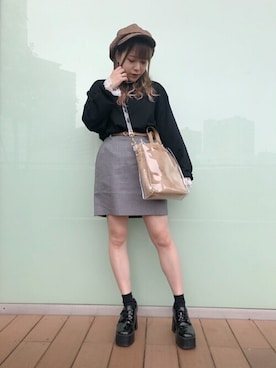 「WC（ダブル シー）のアイテム（スウェット）」を使った、WEGOさん（レディース・147cm）の秋コーディネート