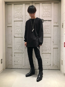 「WEGO（ウィゴー）のアイテム（ブーツ）」を使った、WEGOさん（メンズ・172cm）の秋コーディネート