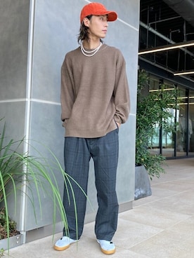 「CONVERSE（コンバース）のアイテム（帽子）」を使った、WEGOさん（メンズ・171cm）の秋コーディネート