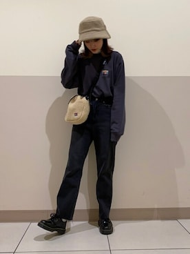 「ベンデイビス」｜「アイテム（帽子）」を使った、WEGOさん（レディース・162cm）の秋コーディネート