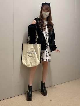 「フリルトート」｜WEGOさん（レディース・157cm）の秋コーディネート