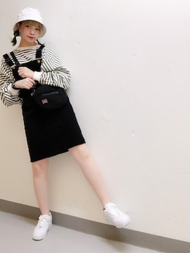 「ベンデイビス」｜「アイテム（帽子）」を使った、WEGOさん（レディース・157cm）の秋コーディネート