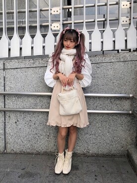 「WC（ダブル シー）のアイテム（スウェット）」を使った、WEGOさん（レディース・156cm）の秋コーディネート