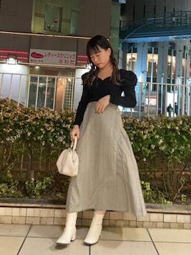 「WC（ダブル シー）のアイテム（ニット/セーター）」を使った、WEGOさん（レディース・151cm）の秋コーディネート