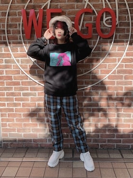 「JOJO（ジョジョ）のアイテム（トップス）」を使った、WEGOさん（レディース・159cm）の秋コーディネート