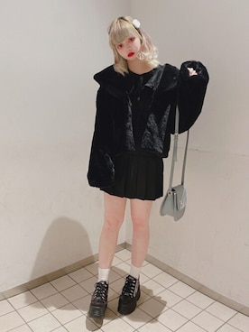 「ミニショルダー」｜「アイテム（その他アウター）」を使った、WEGOさん（レディース・155cm）の秋コーディネート