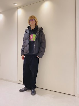 「WEGO（ウィゴー）のアイテム（ダウンジャケット/コート）」を使った、WEGOさん（メンズ・182cm）の秋コーディネート