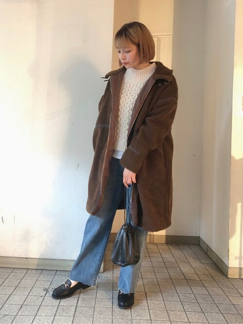 Wego Staffwegoさんのムートンコートを使ったコーディネート Zozotown