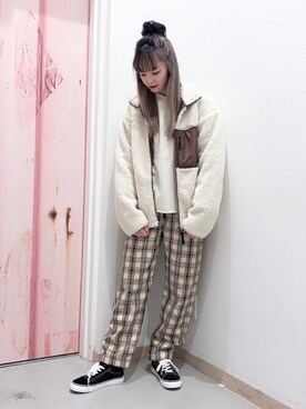 「シュシュ」｜「アイテム（ブルゾン）」を使った、WEGOさん（レディース・160cm）の秋コーディネート