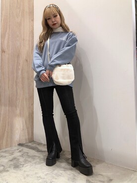 「WEGO（ウィゴー）のWEGO/ワイドカチューシャ（カチューシャ）」を使った、WEGOさん（レディース・154cm）の秋コーディネート