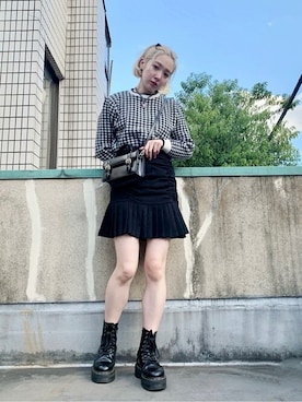 「WC（ダブル シー）のアイテム（ニット/セーター）」を使った、WEGOさん（レディース・158cm）の秋コーディネート