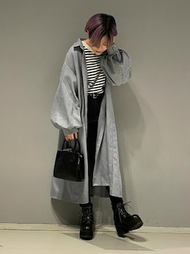 「WEGO（ウィゴー）のアイテム（シャツワンピース）」を使った、WEGOさん（レディース・150cm）の秋コーディネート