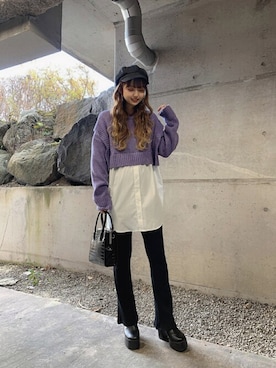 WEGOさん（レディース・159cm）の冬コーディネート