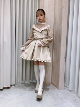 「WC（ダブル シー）のアイテム（スウェット）」を使った、WEGOさん（レディース・150cm）の冬コーディネート