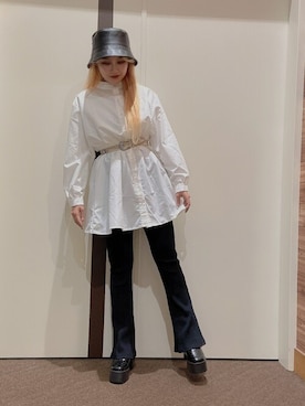 「WEGO（ウィゴー）のアイテム（チュニック）」を使った、WEGOさん（レディース・148cm）の冬コーディネート