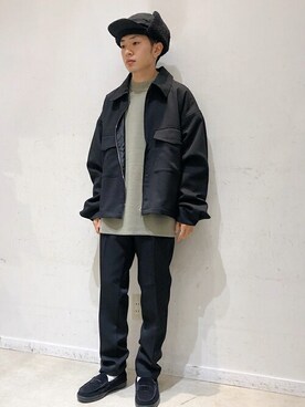 「WEGO（ウィゴー）のアイテム（ミリタリージャケット）」を使った、WEGOさん（メンズ・163cm）の冬コーディネート