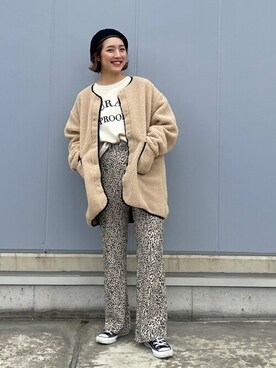 「WEGO（ウィゴー）のアイテム（その他アウター）」を使った、WEGOさん（レディース・164cm）の冬コーディネート
