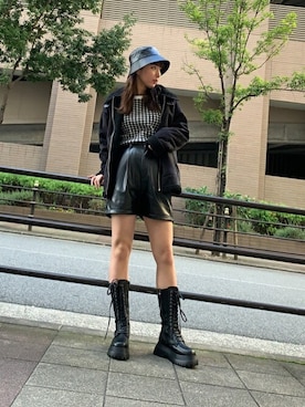 「WEGO（ウィゴー）のアイテム（ムートンコート）」を使った、WEGOさん（レディース・156cm）の冬コーディネート