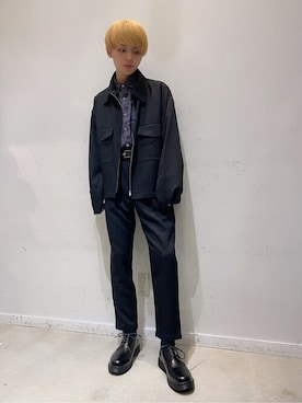 「WEGO（ウィゴー）のアイテム（ミリタリージャケット）」を使った、WEGOさん（メンズ・170cm）の冬コーディネート