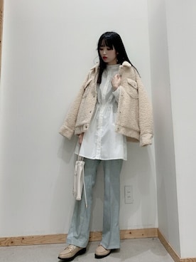 「WEGO（ウィゴー）のアイテム（チュニック）」を使った、WEGOさん（レディース・159cm）の冬コーディネート