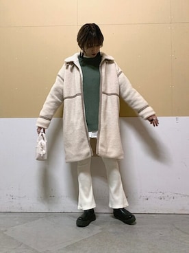 「WEGO（ウィゴー）のアイテム（その他アウター）」を使った、WEGOさん（レディース・170cm）の冬コーディネート