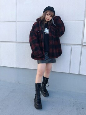 「WC（ダブル シー）のアイテム（スウェット）」を使った、WEGOさん（レディース・148cm）の冬コーディネート