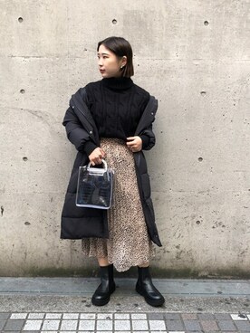 「WC（ダブル シー）のアイテム（ニット/セーター）」を使った、WEGOさん（レディース・160cm）の冬コーディネート