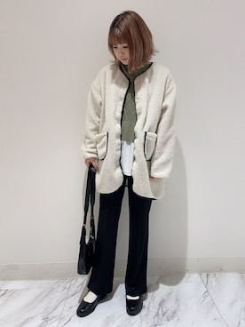 「WEGO（ウィゴー）のアイテム（その他アウター）」を使った、WEGOさん（レディース・156cm）の冬コーディネート