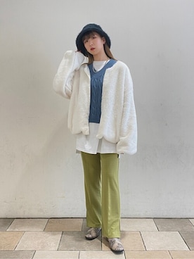 「アンゴラ」｜WEGOさん（レディース・154cm）の冬コーディネート
