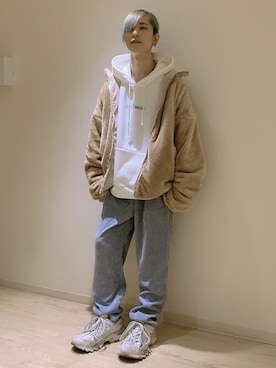 「WEGO（ウィゴー）のアイテム（その他アウター）」を使った、WEGOさん（メンズ・171cm）の冬コーディネート