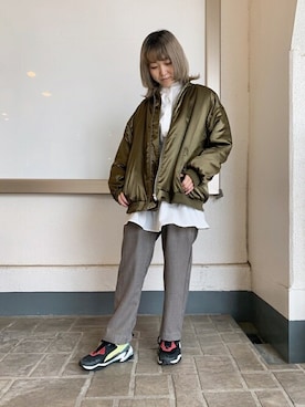 「WEGO（ウィゴー）のアイテム（チュニック）」を使った、WEGOさん（レディース・158cm）の冬コーディネート