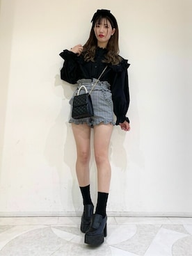「WC（ダブル シー）のアイテム（ヘアアクセサリー）」を使った、WEGOさん（レディース・161cm）の冬コーディネート