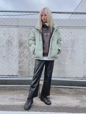 「WEGO（ウィゴー）のアイテム（ダウンジャケット/コート）」を使った、WEGOさん（メンズ・181cm）の冬コーディネート