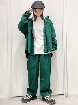 「WEGO（ウィゴー）のアイテム（ハンチング/ベレー帽）」を使った、WEGOさん（レディース・156cm）の冬コーディネート