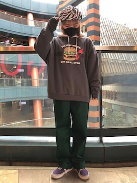 「WEGO（ウィゴー）のアイテム（ハンチング/ベレー帽）」を使った、WEGOさん（レディース・154cm）の冬コーディネート