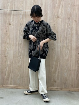 「WEGO（ウィゴー）のWEGO/ミニパールネックレス（ネックレス）」を使った、WEGOさん（レディース・157cm）の冬コーディネート