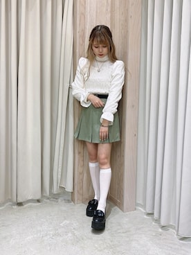 「WC（ダブル シー）のアイテム（ニット/セーター）」を使った、WEGOさん（レディース・150cm）の冬コーディネート