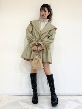 「WC（ダブル シー）のアイテム（ブルゾン）」を使った、WEGOさん（レディース・161cm）の冬コーディネート