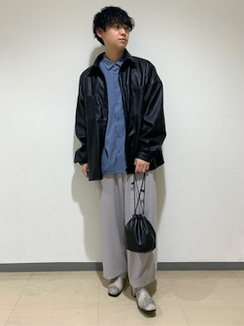 「WEGO（ウィゴー）のアイテム（ブーツ）」を使った、WEGOさん（メンズ・167cm）の冬コーディネート