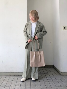 「WEGO（ウィゴー）のWEGO/ミニパールネックレス（ネックレス）」を使った、WEGOさん（レディース・164cm）の冬コーディネート