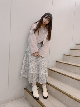 「WEGO（ウィゴー）のアイテム（その他アウター）」を使った、WEGOさん（レディース・152cm）の冬コーディネート